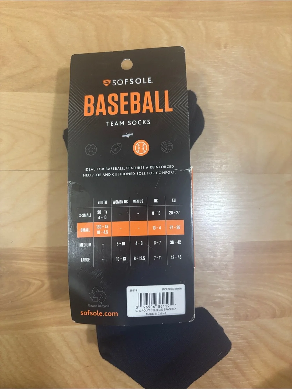 Youth Baseball Team Socks - Navy